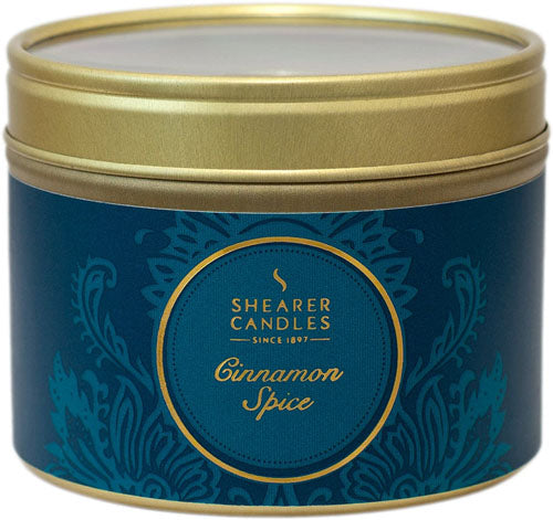 Cinnamon Spice Scented Candle in a Tin