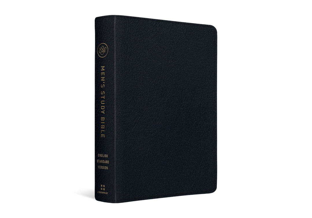 ESV Men's Study Bible, Black Genuine Leather