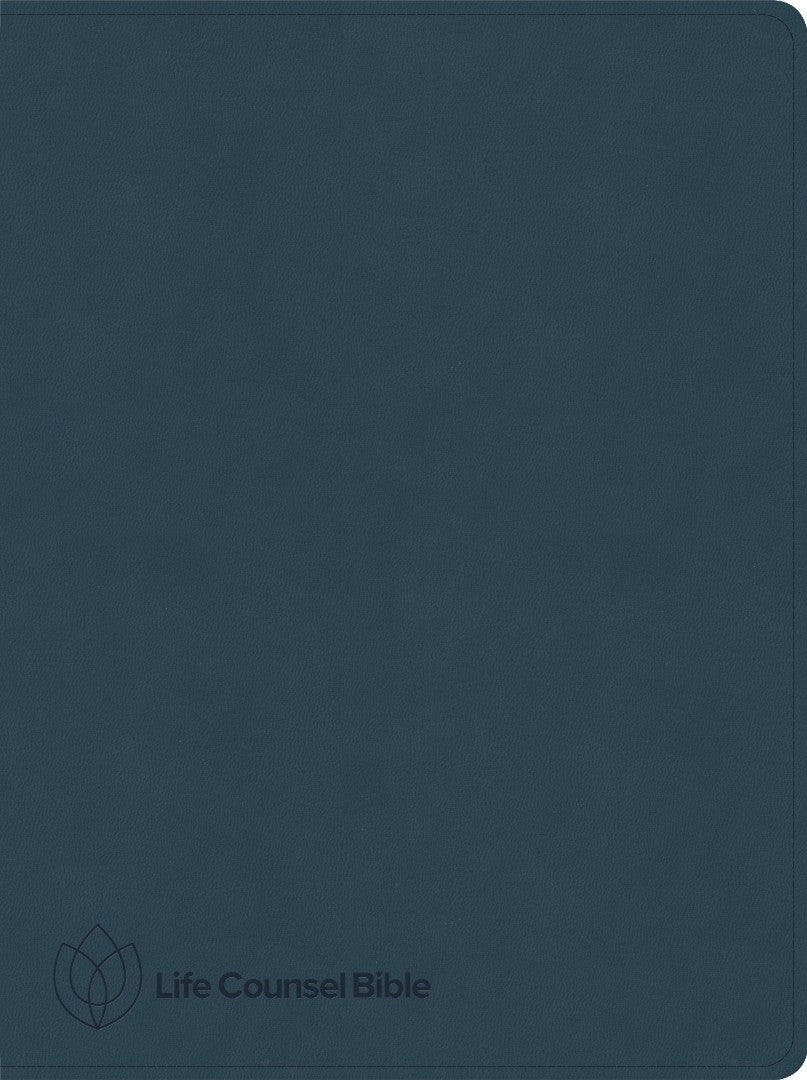 CSB Life Counsel Bible, Slate Blue LeatherTouch