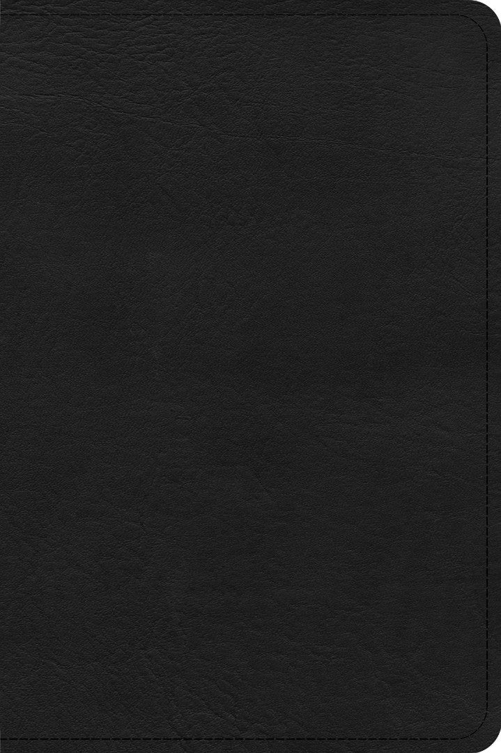 CSB Large Print Compact Reference Bible, Black Leathertouch