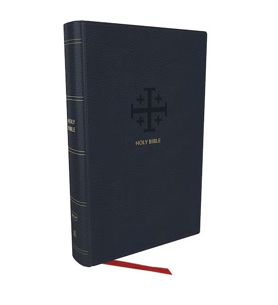 NKJV End-of-Verse Reference Bible Large Print, Blue, Indexed - Re-vived