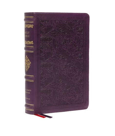 KJV Wide-Margin Reference Bible, Purple, Red Letter