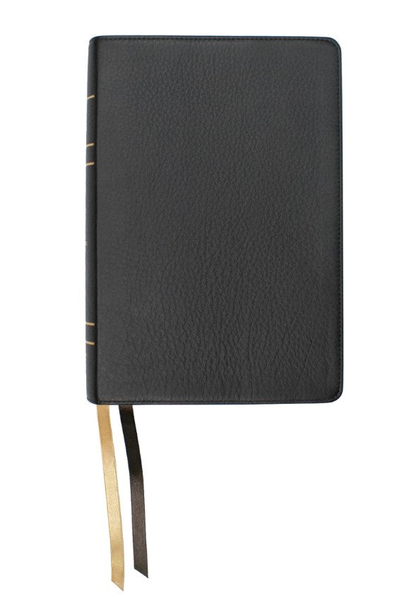 LSB Large Print Wide Margin Bible, Black Cowhide