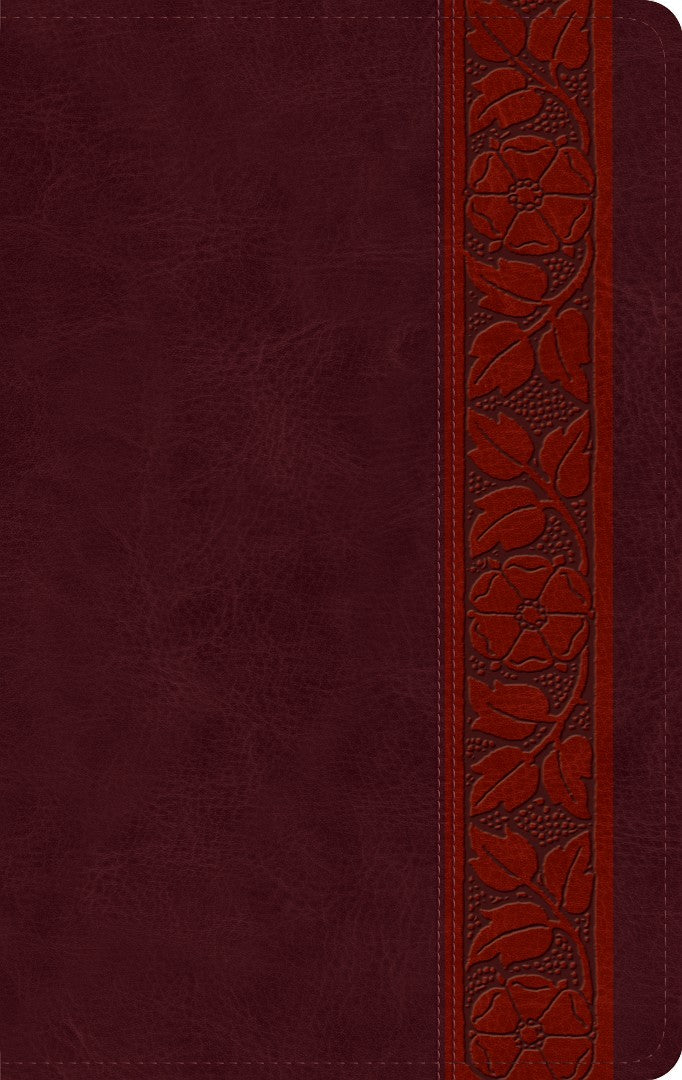 ESV Large Print Personal Size Bible, Mahogany - Re-vived