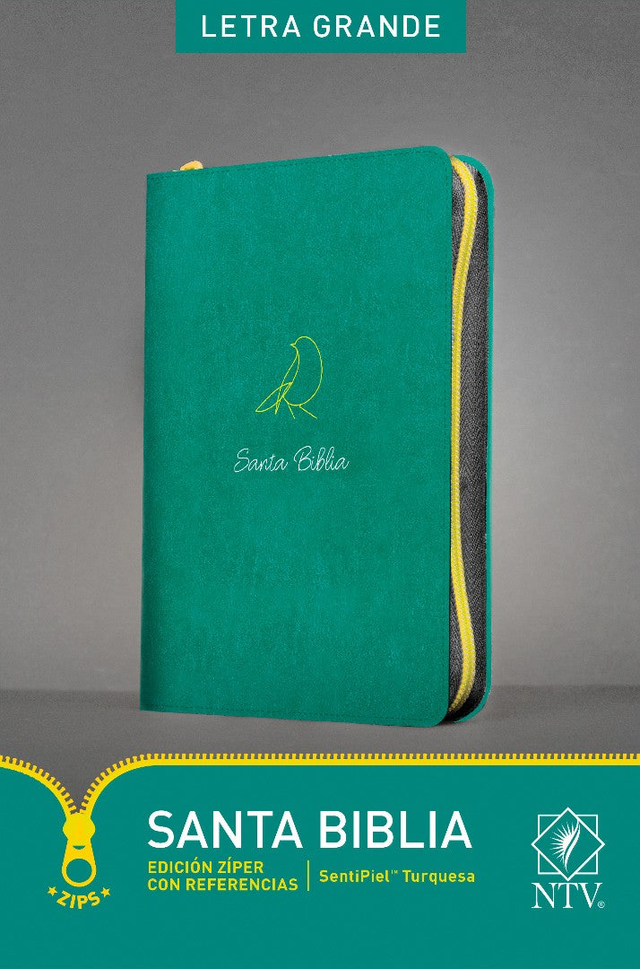Santa Biblia NTV, Edición zíper con referencias, letra grand