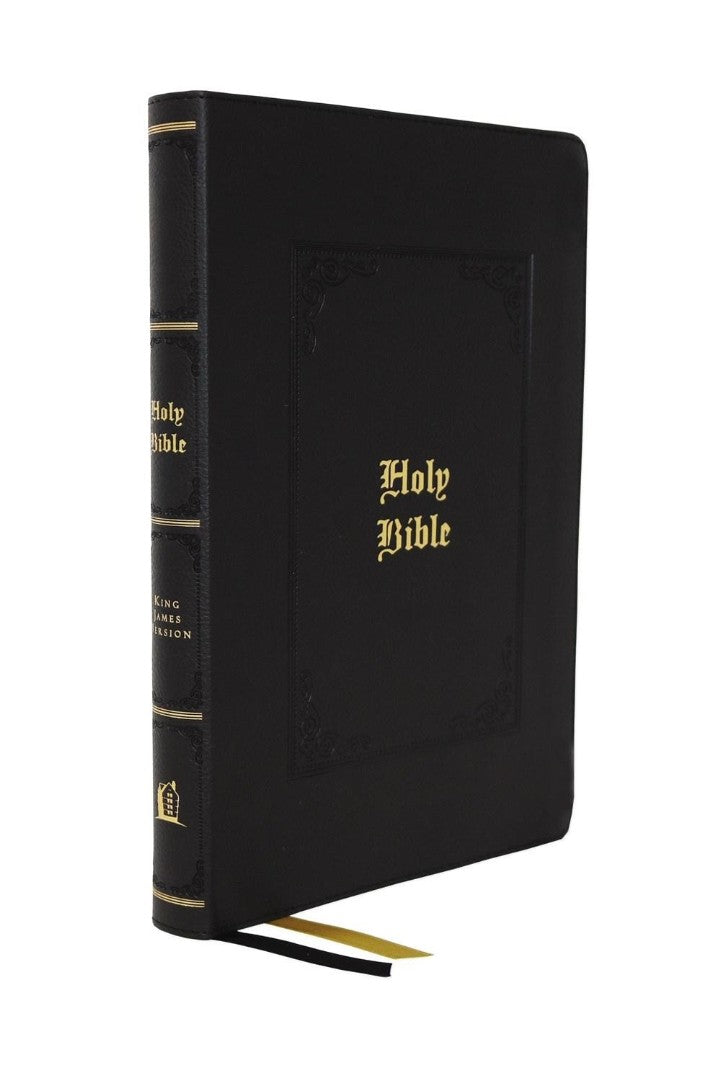 KJV Large Print Center-Column Reference Bible, Black
