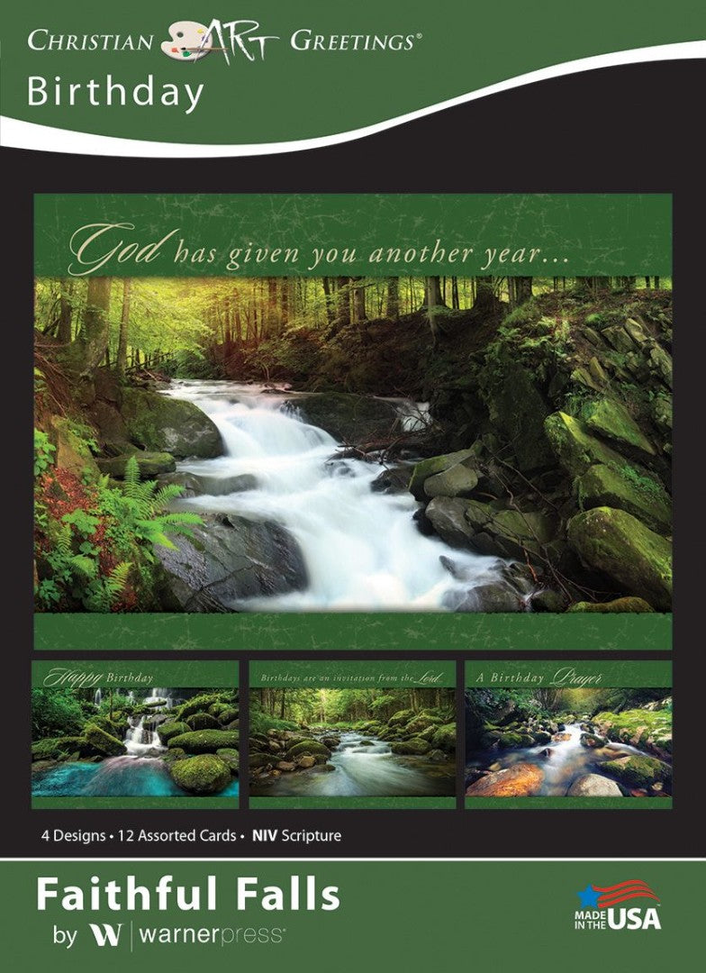 Faithful Falls Birthday Boxed Cards (box of 12) - Re-vived