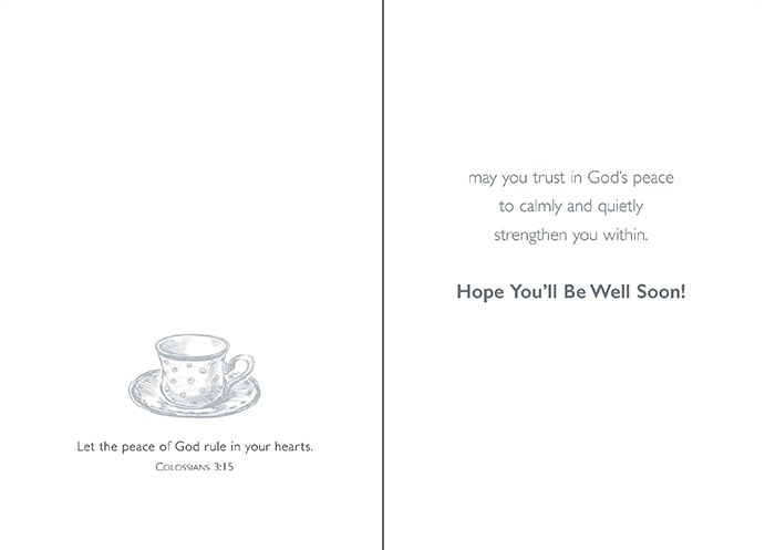 Steeped in Blessings Get Well Boxed Card (box of 12)