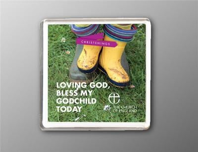 Christenings - Magnet Gift for Godparents (pack of 10) - Re-vived