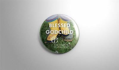 Christenings Godchild Pin Badges