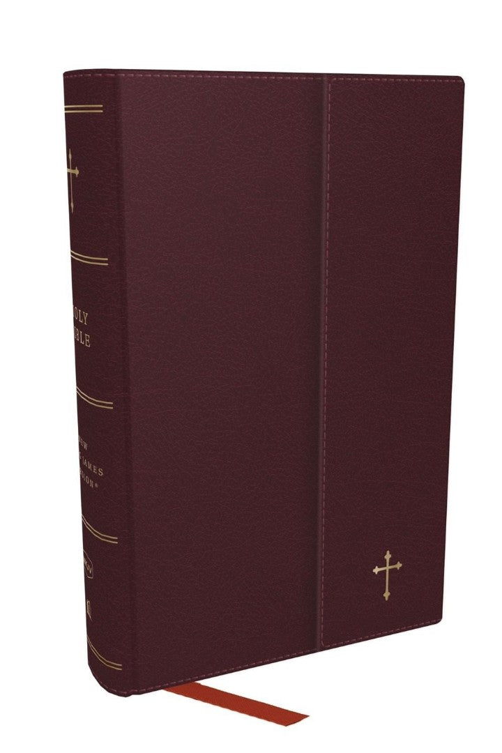 NKJV Compact Paragraph-Style Reference Bible, Burgundy - Re-vived