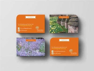Funerals Website Business Card (pack of 100) - Re-vived