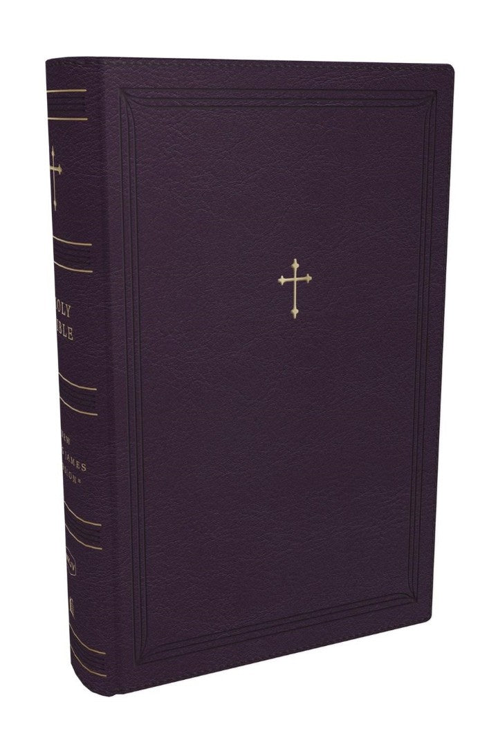 NKJV Compact Paragraph-Style Reference Bible Purple with Zip - Re-vived