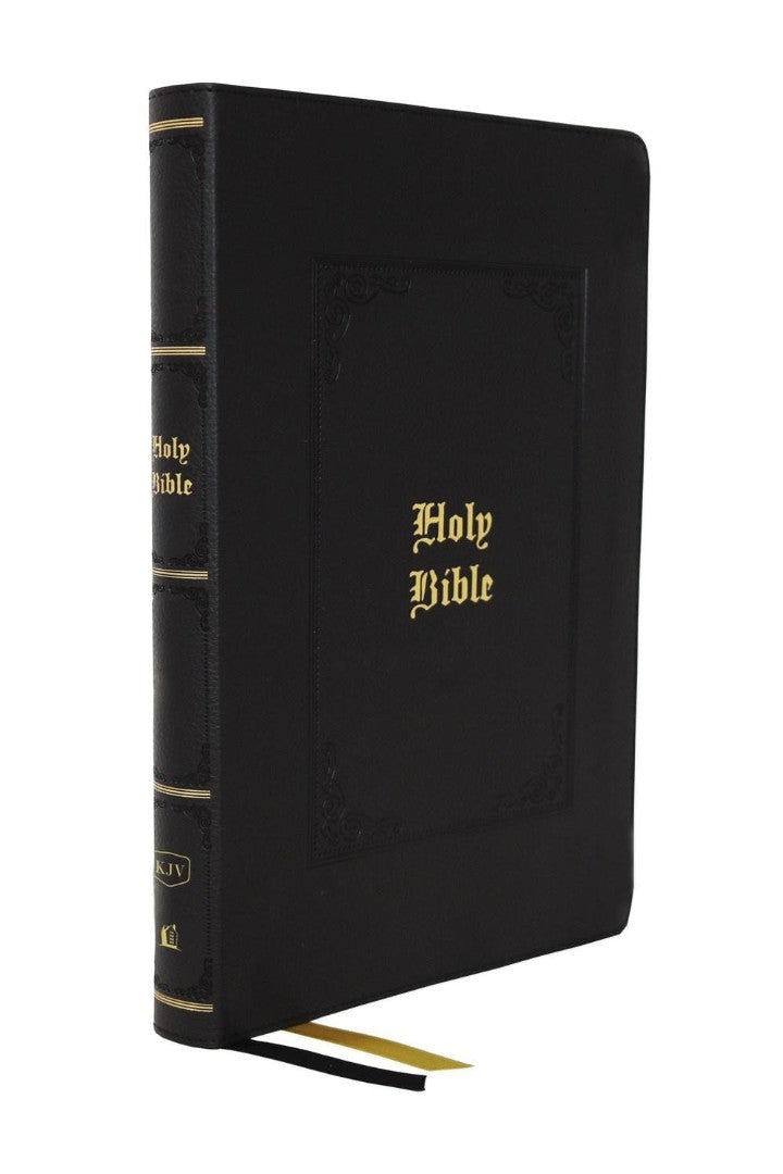 KJV Giant Print Thinline Bible, Black, Indexed - Re-vived