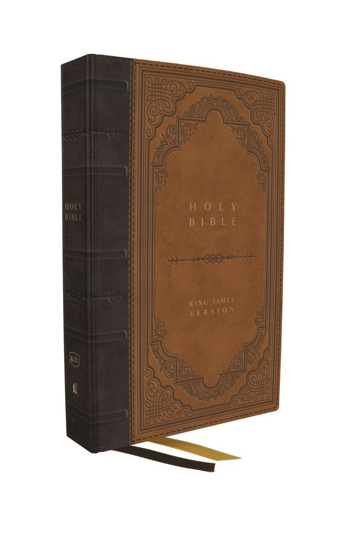 KJV Giant Print Thinline Bible, Brown, Indexed