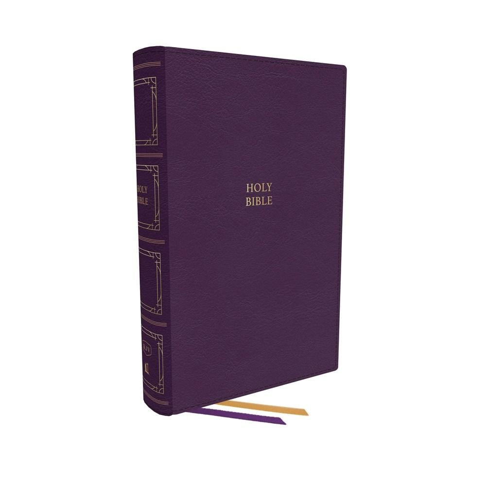 KJV Paragraph-Style Large Print Thinline Bible, Purple - Re-vived