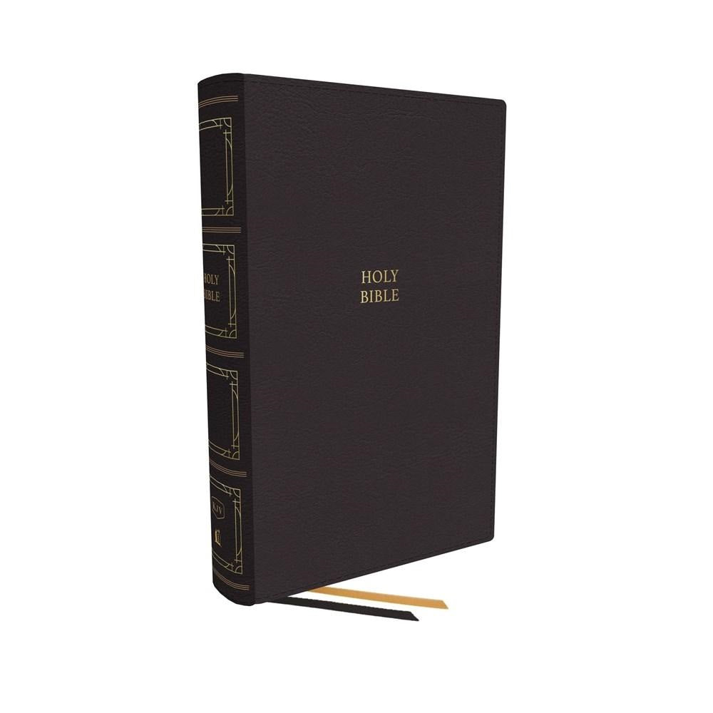 KJV Paragraph-Style Large Print Thinline Bible, Black, Index - Re-vived