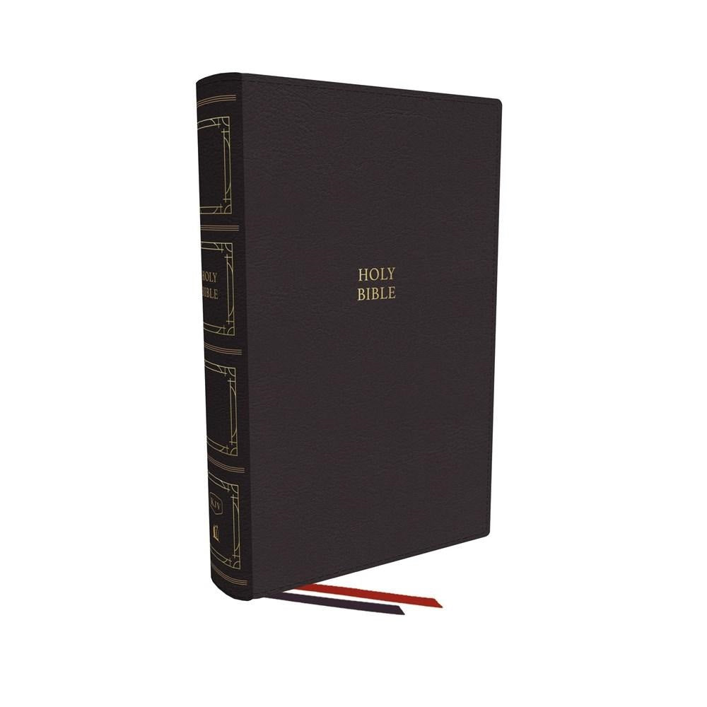 KJV Paragraph-Style Large Print Thinline Bible, Black, Index - Re-vived