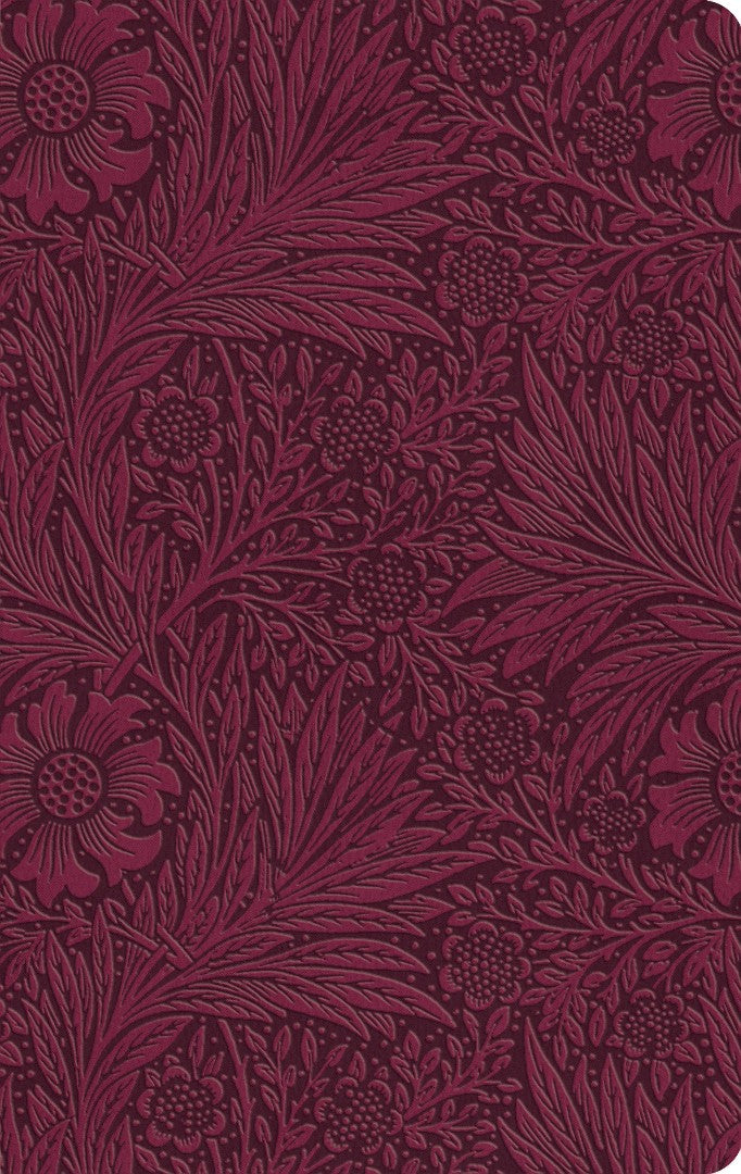ESV Value Thinline Bible, Trutone, Raspberry, Floral Design - Re-vived