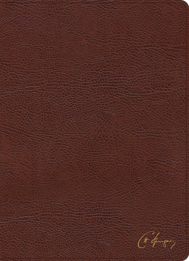KJV Spurgeon Study Bible, Brown Bonded Leather