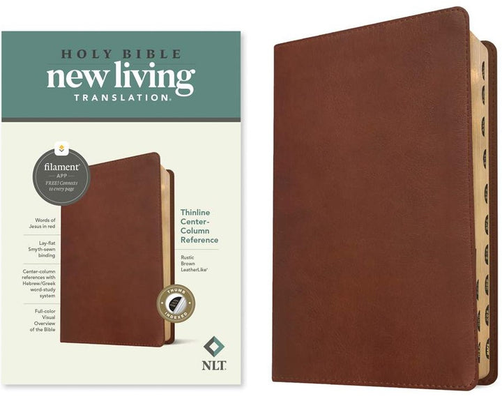 NLT Thinline Center-Column Reference Bible, Filament Edition - Re-vived