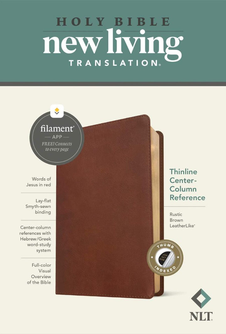 NLT Thinline Center-Column Reference Bible, Filament Edition - Re-vived
