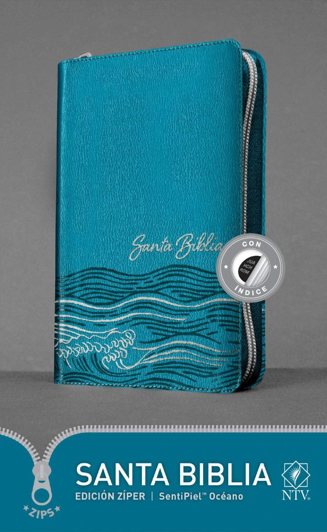 Santa Biblia NTV, Edición Zíper, Océano - Re-vived
