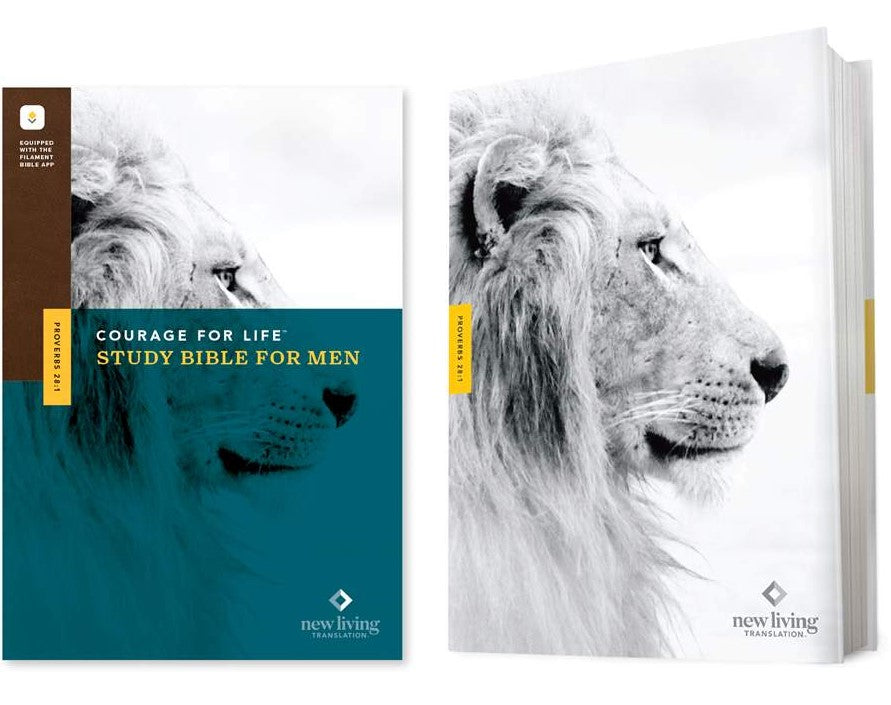 NLT Courage for Life Study Bible for Men, Filament Edition - Re-vived