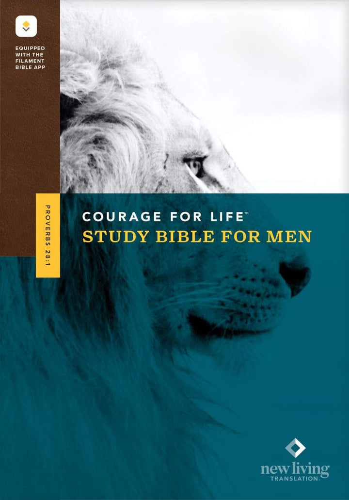 NLT Courage for Life Study Bible for Men, Filament Edition - Re-vived
