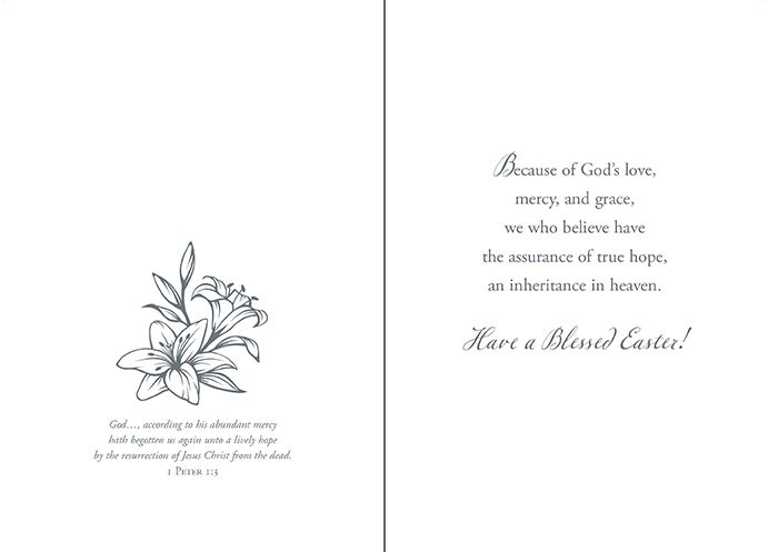 Resurrection Blessings Greetings Cards (Box of 12) - Re-vived