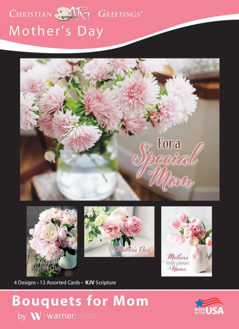 Bouquets for Mom Greetings Cards (Box of 12) - Re-vived