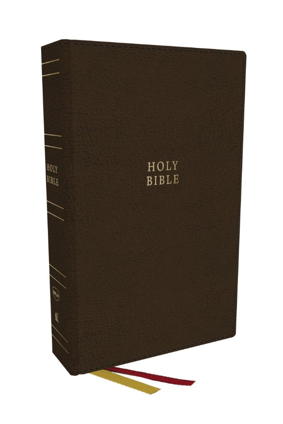 NKJV Super Giant Print Reference Bible, Brown - Re-vived