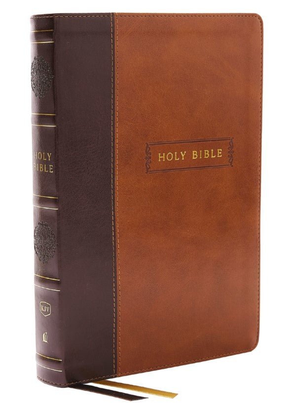 KJV Center-Column Reference Bible, Brown, Indexed - Re-vived