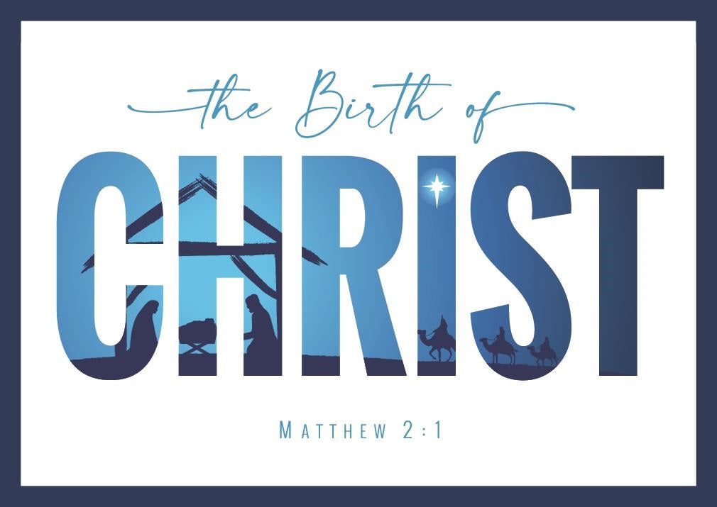 The Birth of Christ Christmas Cards (pack of 10)