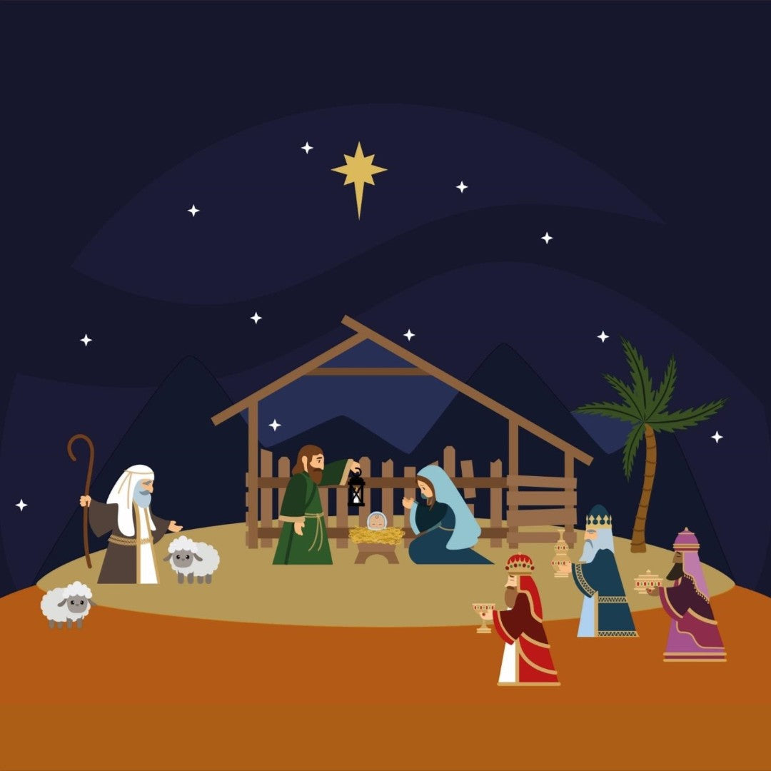 Nativity Night Christmas Cards (pack of 10)
