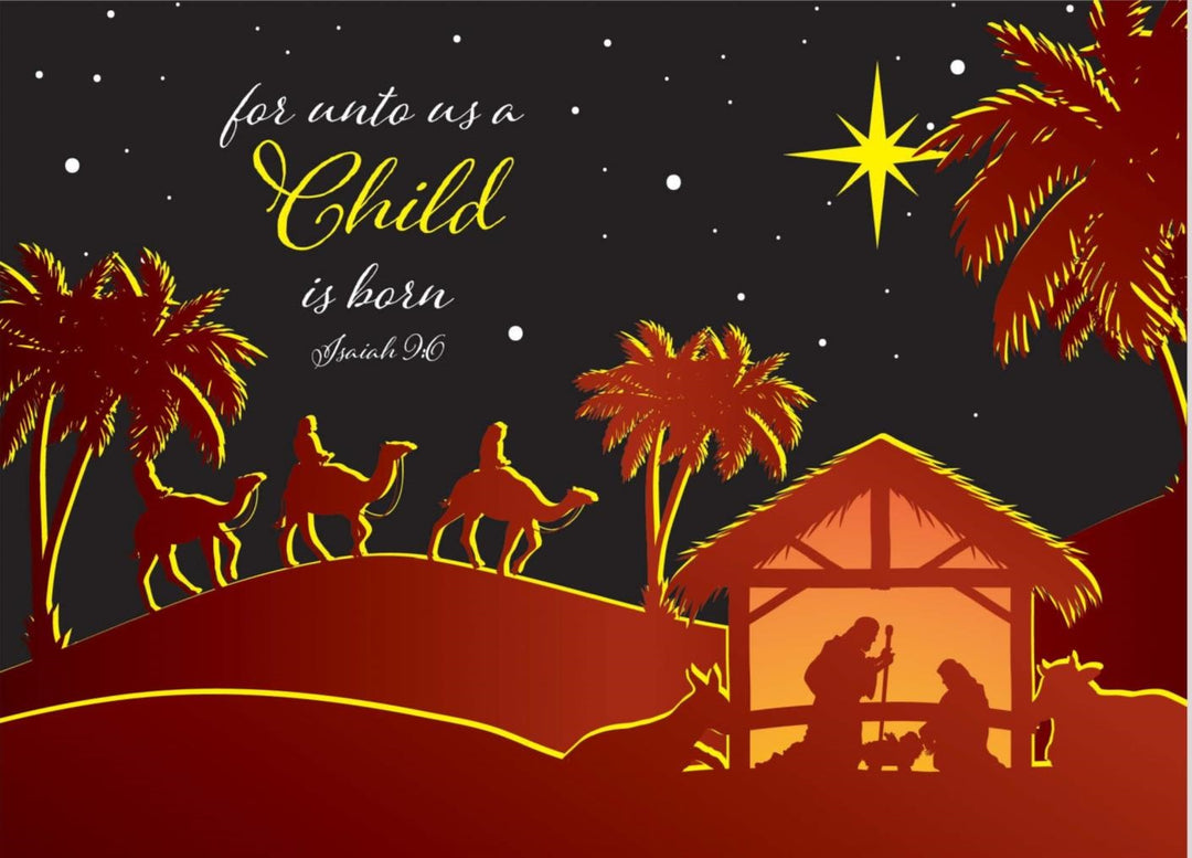 For Unto Us a Child Christmas Cards (pack of 10)