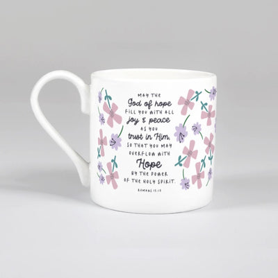 May the God of Hope (Petals) Bone China Mug