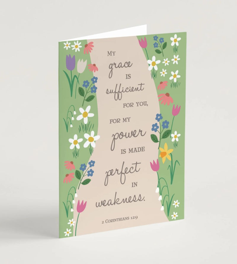 My Grace is Sufficient Greeting Card & Envelope