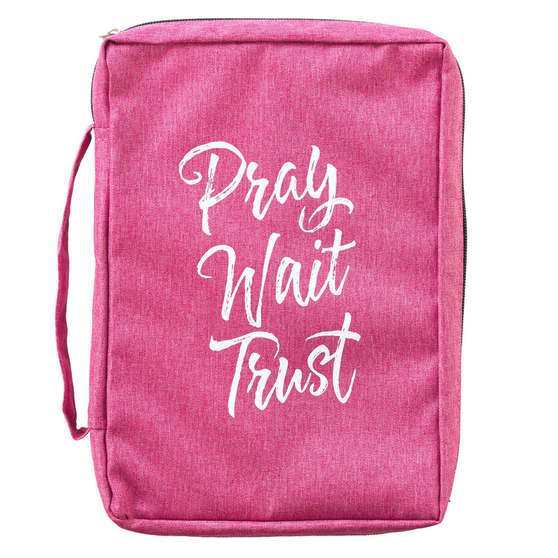 Pray Wait Trust Bible Case, Large