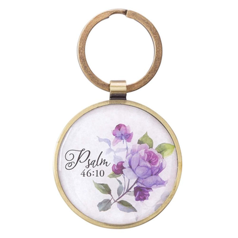 Be Still and Know Keyring in Tin