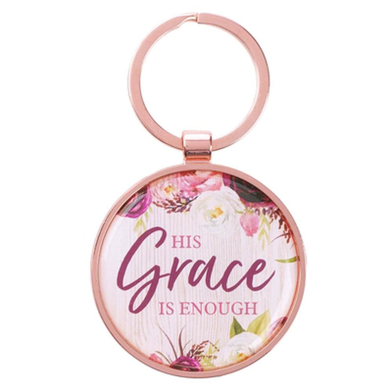 Grace is Enough Keyring in Tin