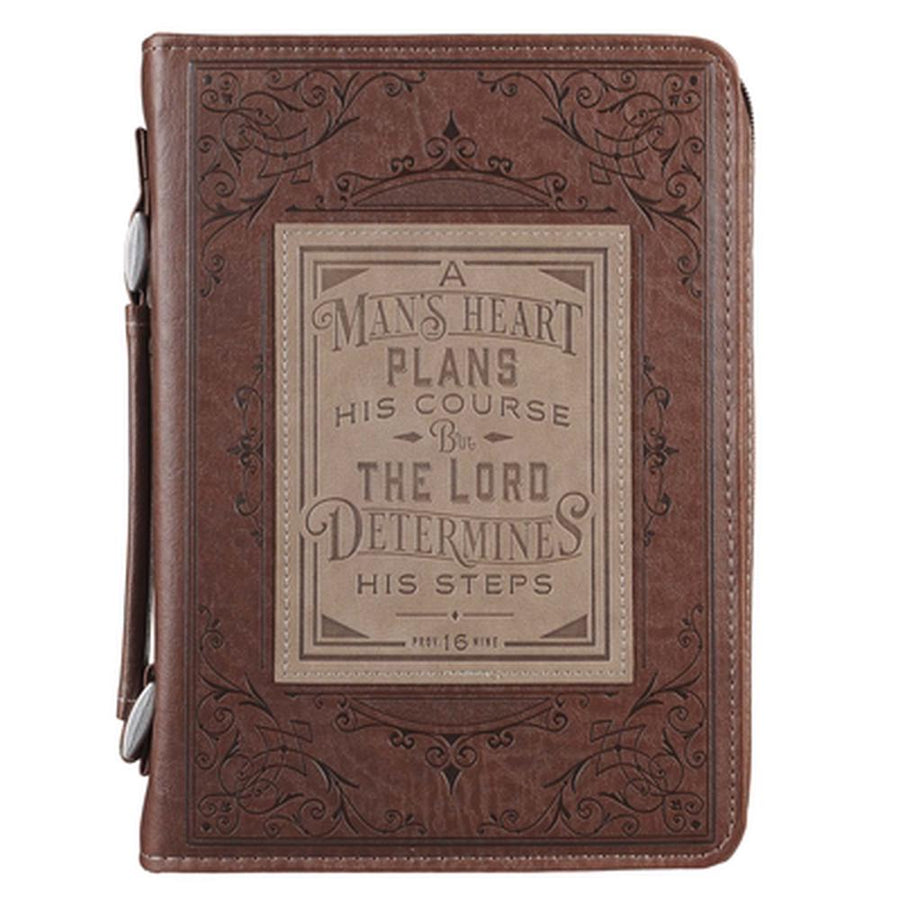 Man's Heart Classic Bible Case, Medium - Re-vived