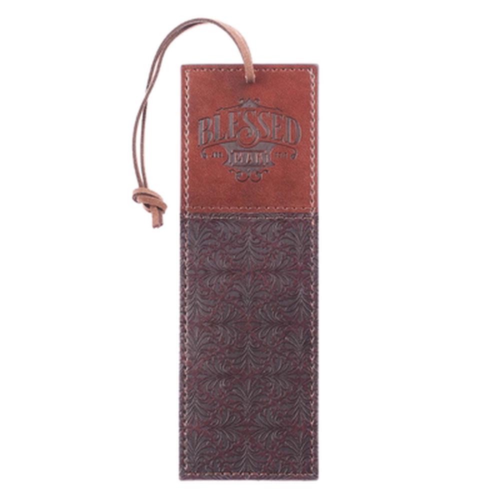 Blessed Man LuxLeather Bookmark - Re-vived