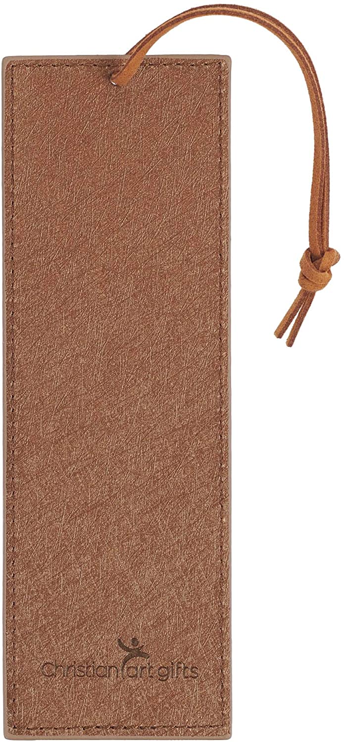 When She Speaks LuxLeather Bookmark, Brown - Re-vived
