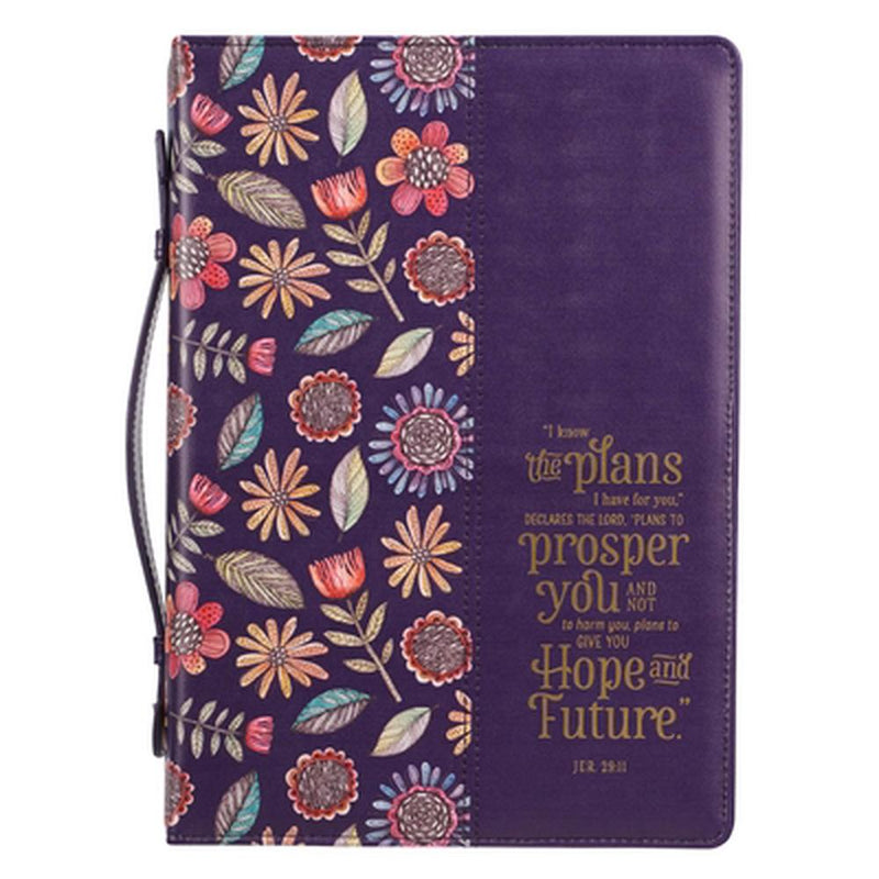 I Know the Plans Purple Fashion Bible Case, Large