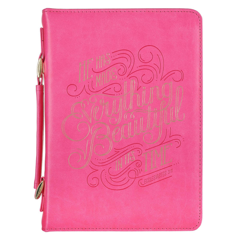 Everything Beautiful Pink Fashion Bible Case, Large