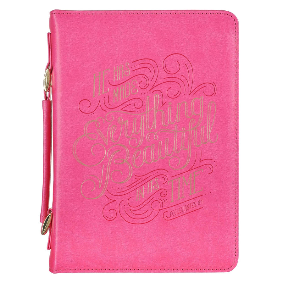 Everything Beautiful Pink Fashion Bible Case, Medium - Re-vived
