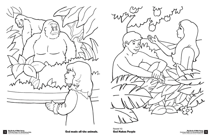 Big Book of Bible Story Colouring Pages for Elementary Kids