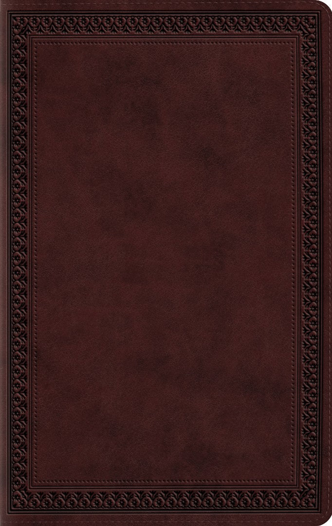 ESV Large Print Value Thinline Bible, Trutone, Mahogany - Re-vived