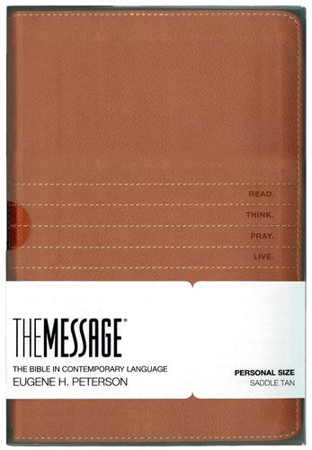 Message Bible, Personal Size, Saddle Tan - Re-vived